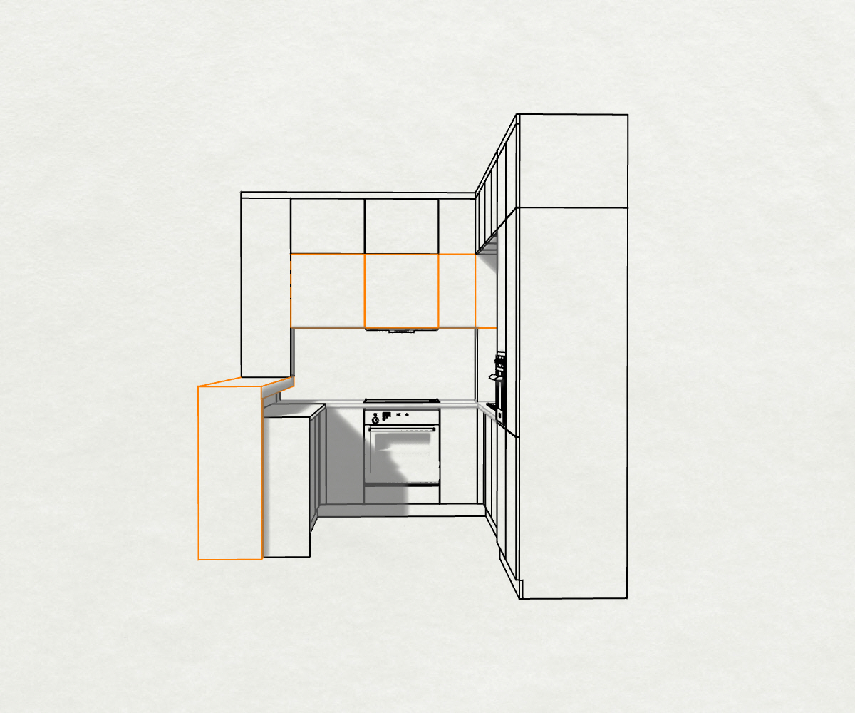 Визуализация 2 от проект на мебели &quot;Кухня - корпусни мебели&quot;